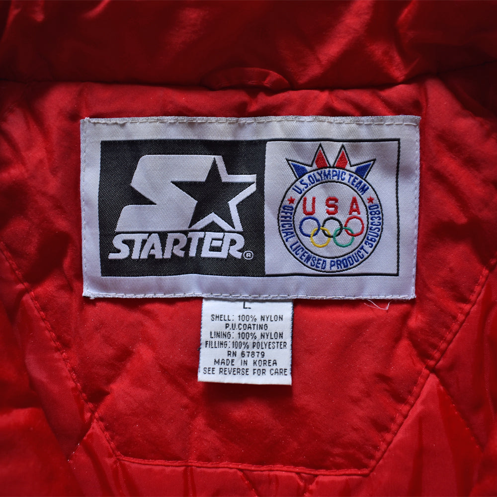 90's　STARTER/スターター 中綿入り Olympic USAチーム ナイロンジャケット　221125