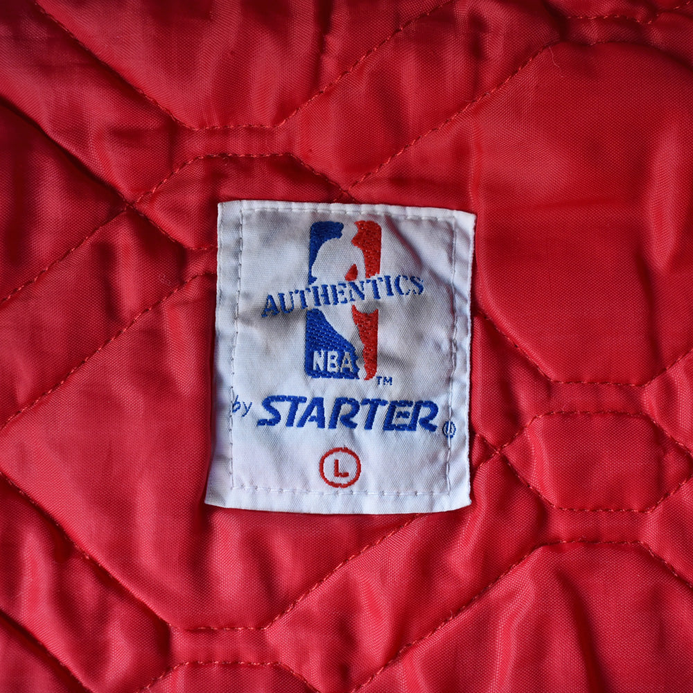 80's　STARTER "NBA Chicago Bulls" ナイロン アワードジャケット　USA製　230401