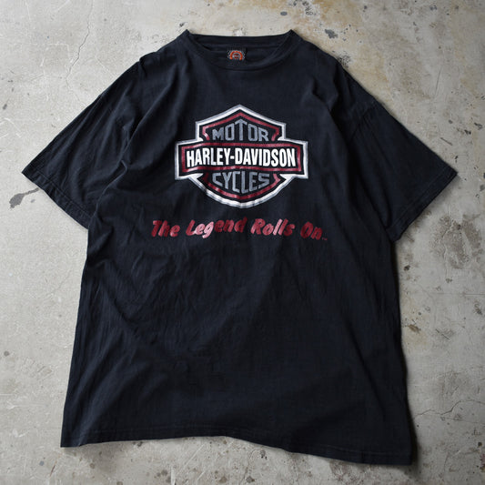 Y2K Harley Davidson ロゴプリント Tシャツ USA製 220709