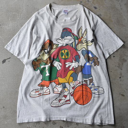 90's anvil “Looney Tunes” バスケ キャラ Tシャツ USA製 220707