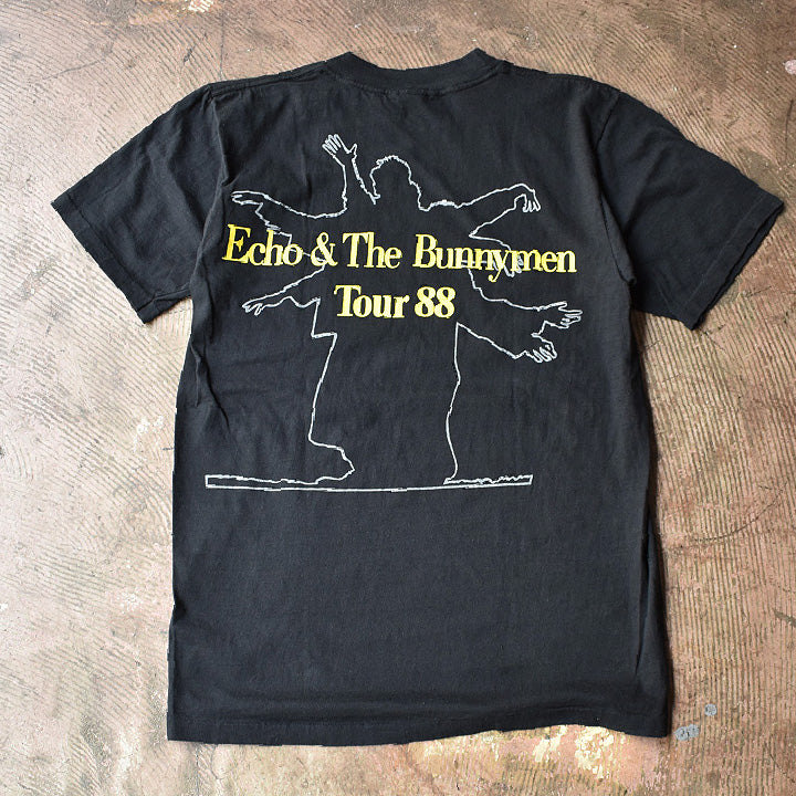 80's　Echo&The Bunnymen/エコー&ザ・バニーメン　"1988ツアー" Tシャツ　YY