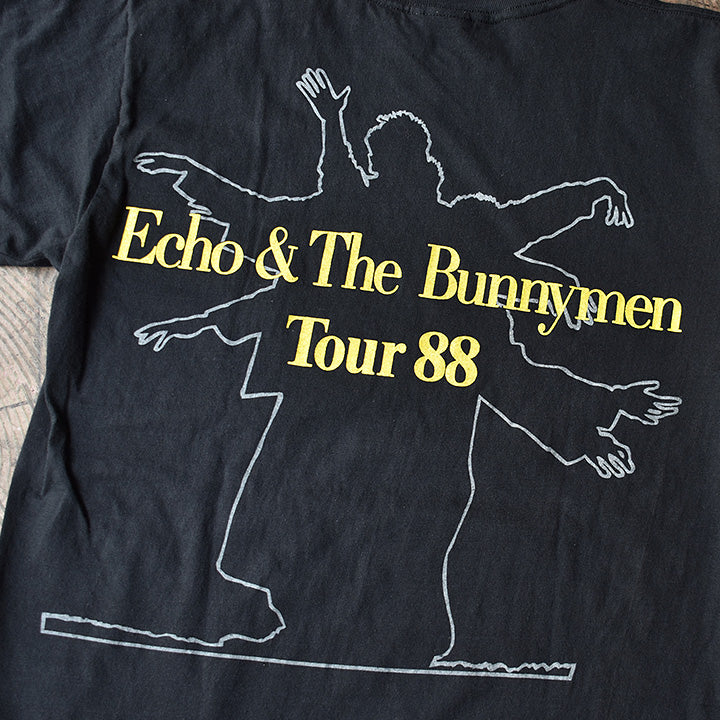 80's　Echo&The Bunnymen/エコー&ザ・バニーメン　"1988ツアー" Tシャツ　YY