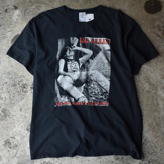 Y2K GG Aline “You Give Love a Bad Name” Tシャツ 220730H