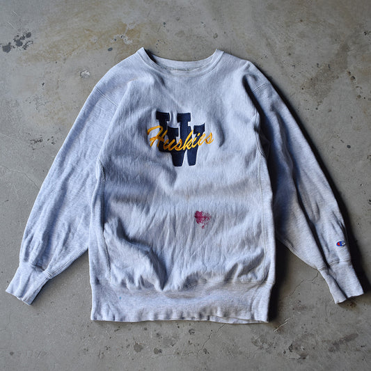 90's　Champion/チャンピオン 刺繍 RWスウェット　USA製　230120