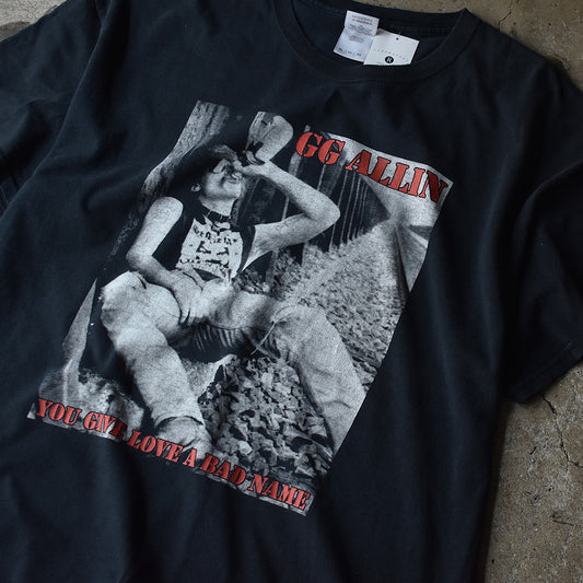 Y2K GG Aline “You Give Love a Bad Name” Tシャツ 220730H