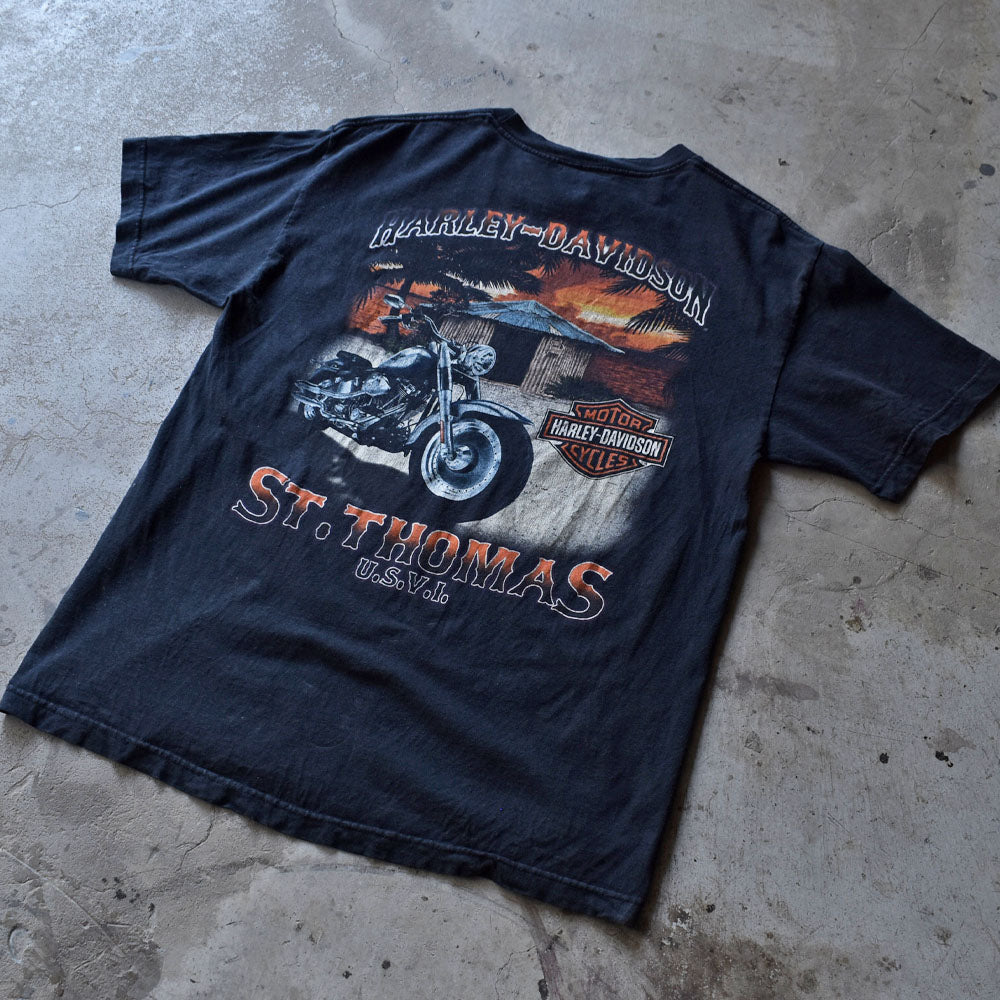 Y2K　Harley-Davidson/ハーレー・ダビッドソン 両面プリント Tシャツ　230418