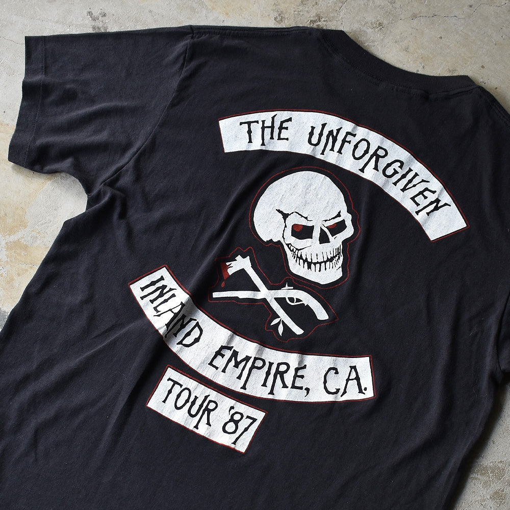 80's　The Unforgiven/ジ・アンフォーギヴン ”INLAND EMPIRE, CA. TOUR’87” Tee　USA製　220831