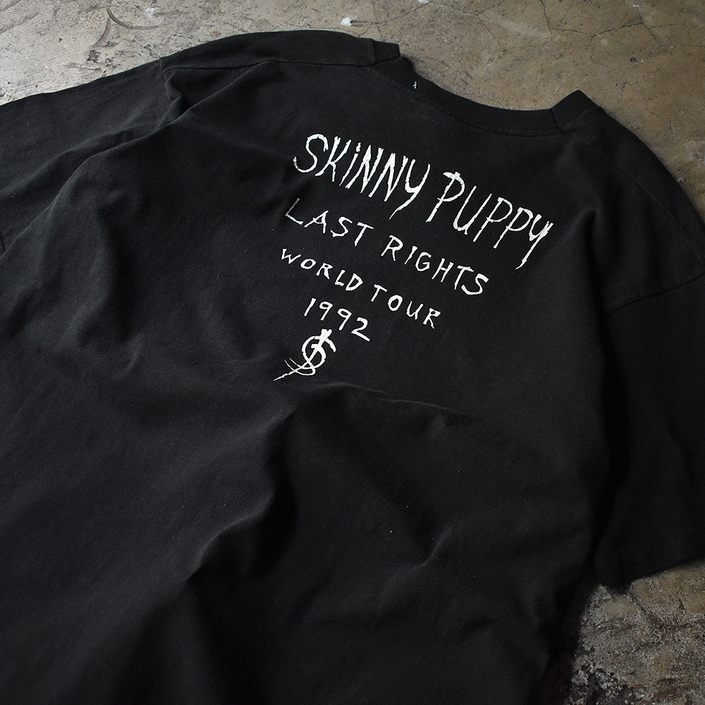 90's　Skinny Puppy/スキニー・パピー　"Last Rights" world tour Tee　220714H