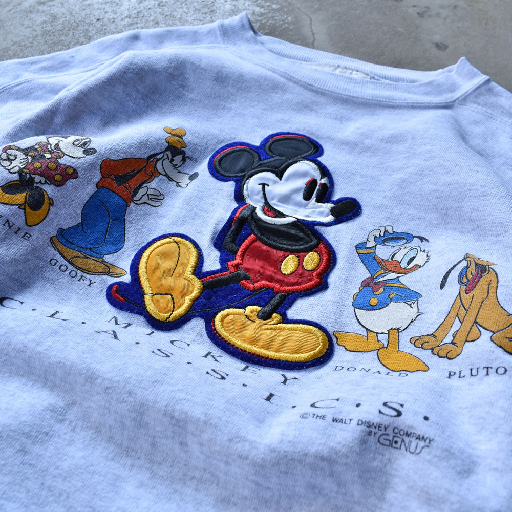 90's　Disney/ディズニー “Mickey Classics” スウェット　USA製　230317