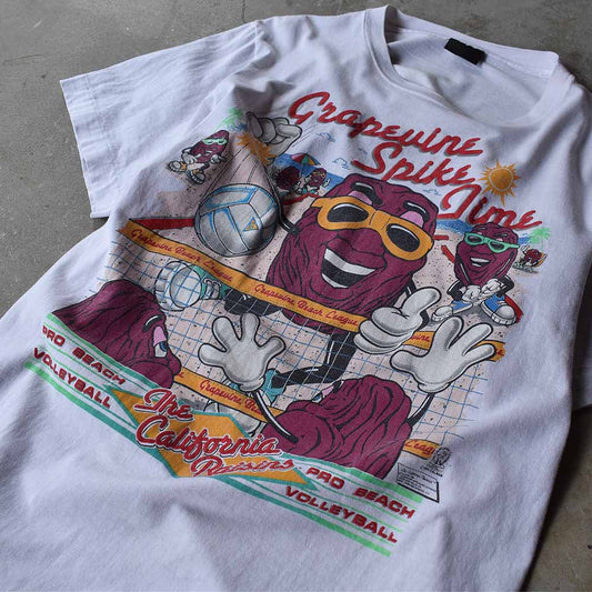 80's The California Raisins/カリフォルニアレーズン “Grapevine Spike Time” Tee USA製 220824