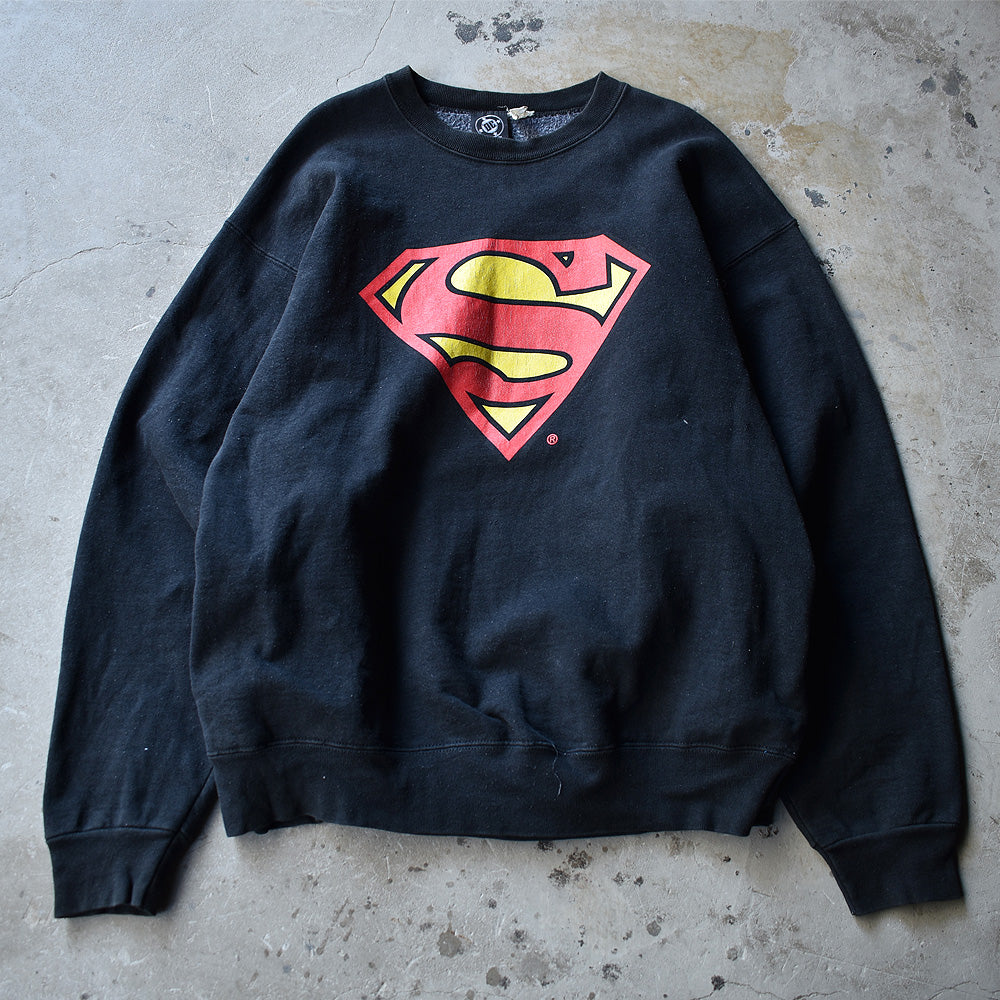 90's　Superman/スーパーマン logo スウェット　USA製　221112