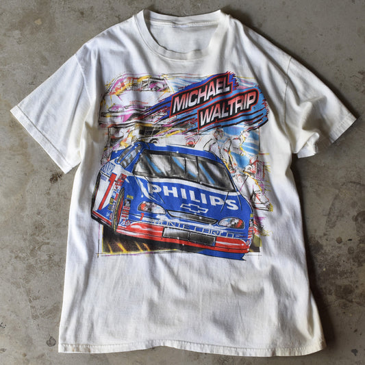 90's “Michael Waltrip” 両面プリント レーシング Tシャツ 220711