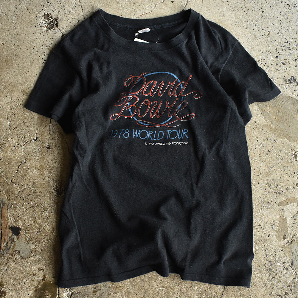 70's　David Bowie/デヴィッド・ボウイ　"1978 World Tour"　Winterland Productions Tee　220804H