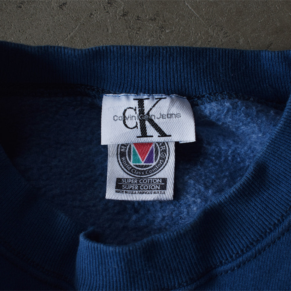 90's　Calvin Klein/カルバン・クライン logo刺繍 スウェット　US製　221116
