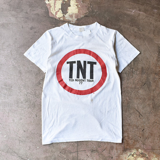 70's Ted Nugent "77 TNT TOUR" ロック Tシャツ 210818