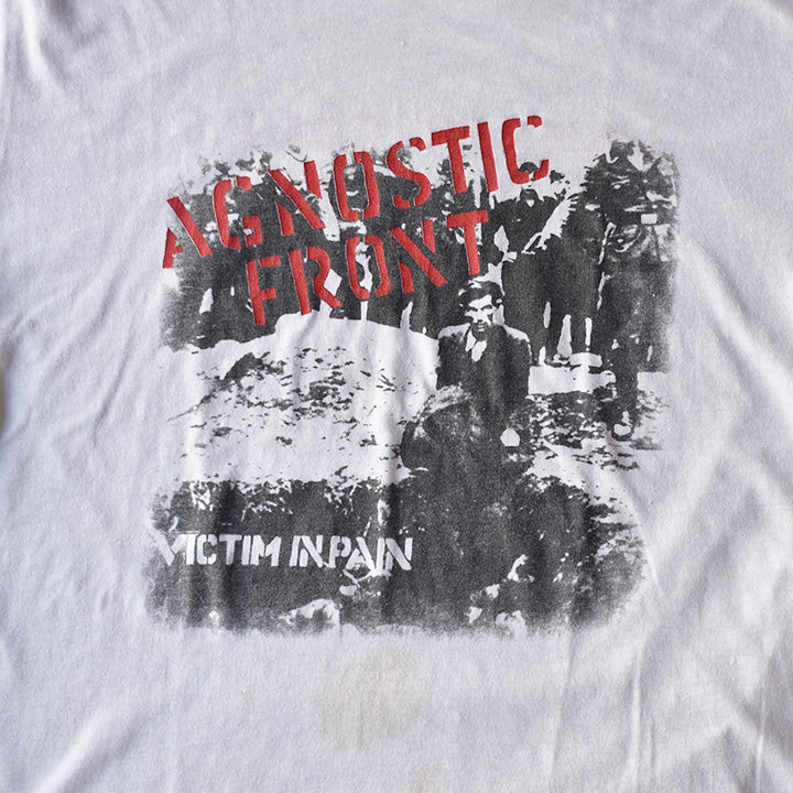 80's　Agnostic Front/アグノスティック・フロント　"Victim in Pain" ライブTシャツ　210819　