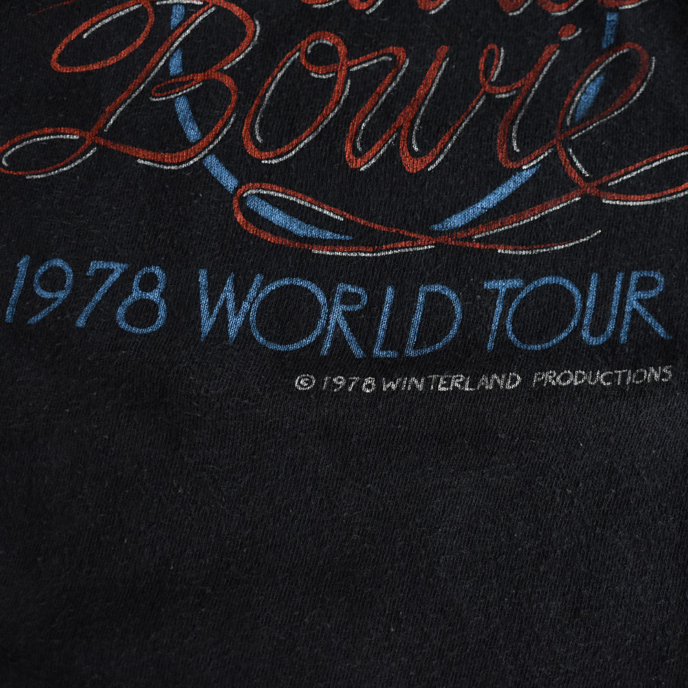 70's　David Bowie/デヴィッド・ボウイ　"1978 World Tour"　Winterland Productions Tee　220804H