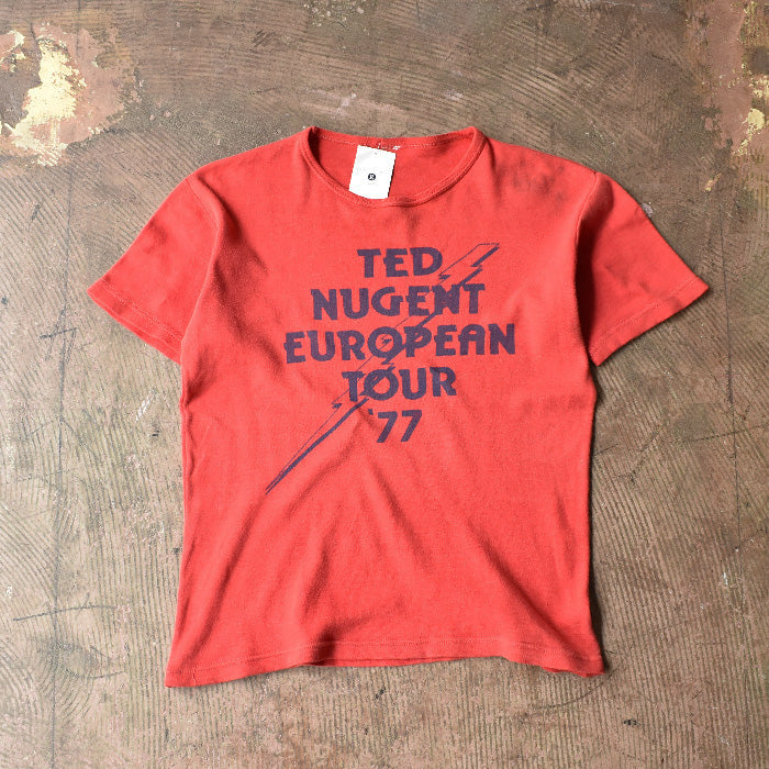 70's　Ted Nugent/テッド・ニュージェント　"77 ヨーロッパツアー"Tシャツ　ヨーロッパ製　210823