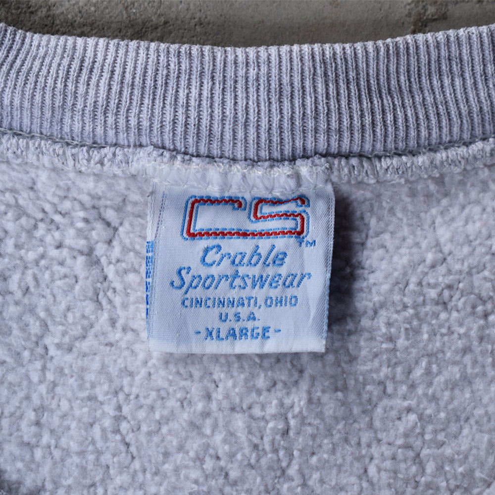 90's　Crable Sportswear "OHIO UNIVERSITY" ワッペン刺繍 リバースタイプスウェット　USA製　221115