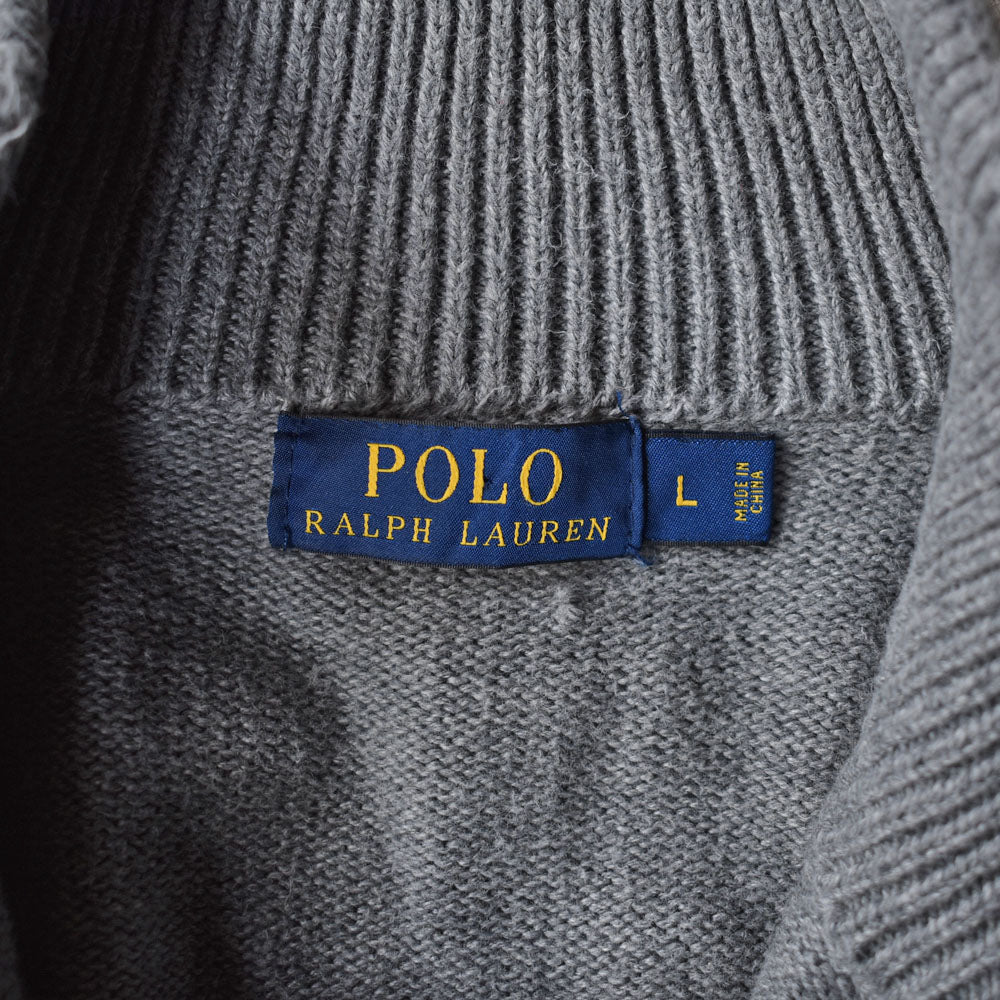 Polo Ralph Lauren/ポロ ラルフローレン ハーフジッププル オーバーニット　230226