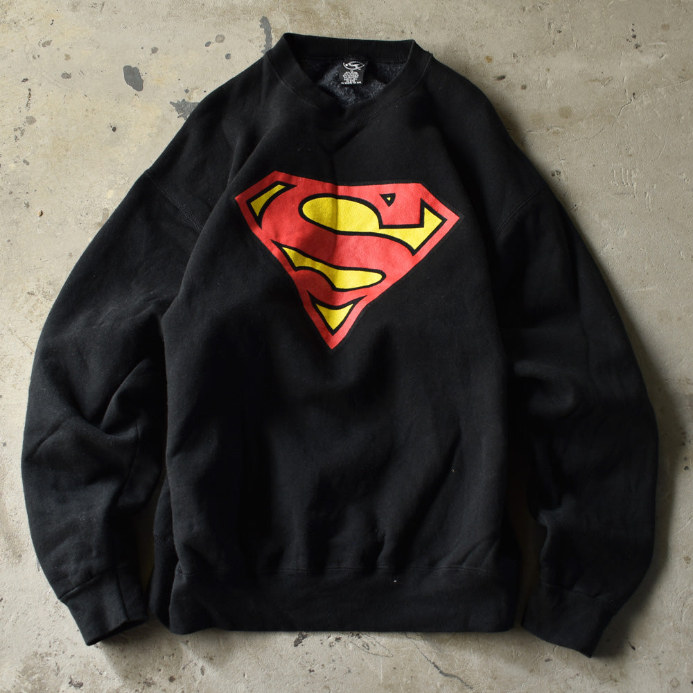 90's　Superman/スーパーマン logo スウェット　USA製　220929