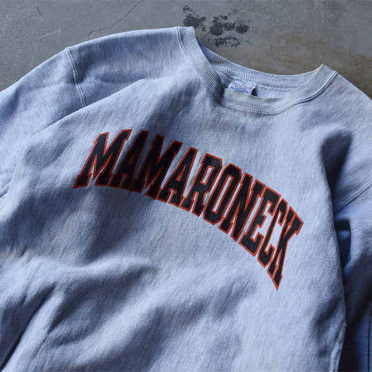 90's　Champion/チャンピオン “MAMARONECK” 両面プリント RWスウェット　221107