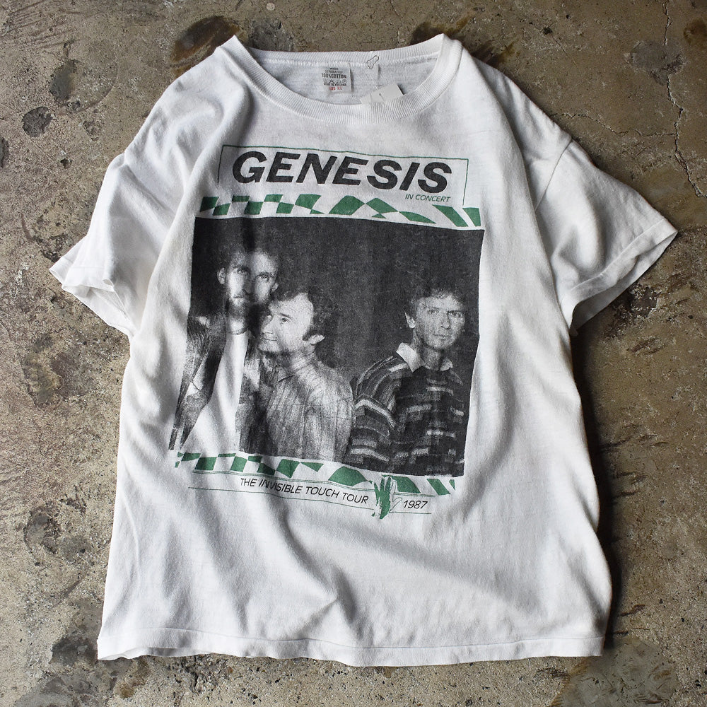 80's　Genesis/ジェネシス　"Invisible Touch" Tour with Paul Antony Young Tee　イングランド製　221212HYY