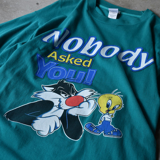 Y2K Looney Tunes/ルーニー・テューンズ “Nobody Asked You!” Tee USA製 220731