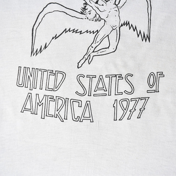 70's LED ZEPPELIN / レッド・ツェッペリン "UNITED STATES OF AMERICA 1977" ラグランTシャツ USA製　 210926