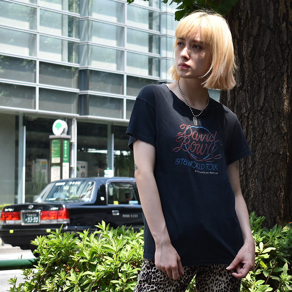 70's　David Bowie/デヴィッド・ボウイ　"1978 World Tour"　Winterland Productions Tee　220804H