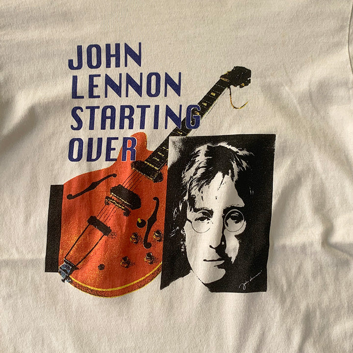 80's　John Lennon/ジョン・レノン "STARTING OVER" Tシャツ　