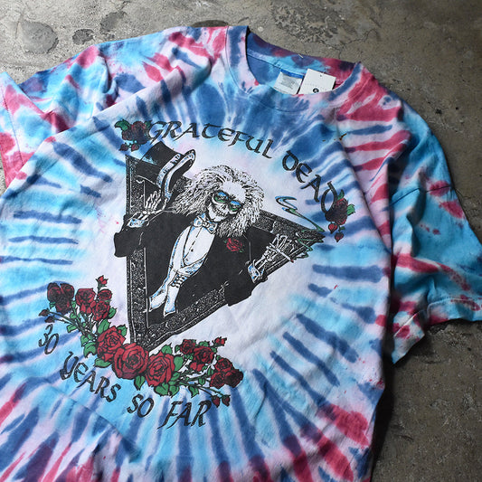 90's Grateful Dead "30周年 TRUCKIN' SUMMER 1995 TOUR" タイダイTシャツ 220718H