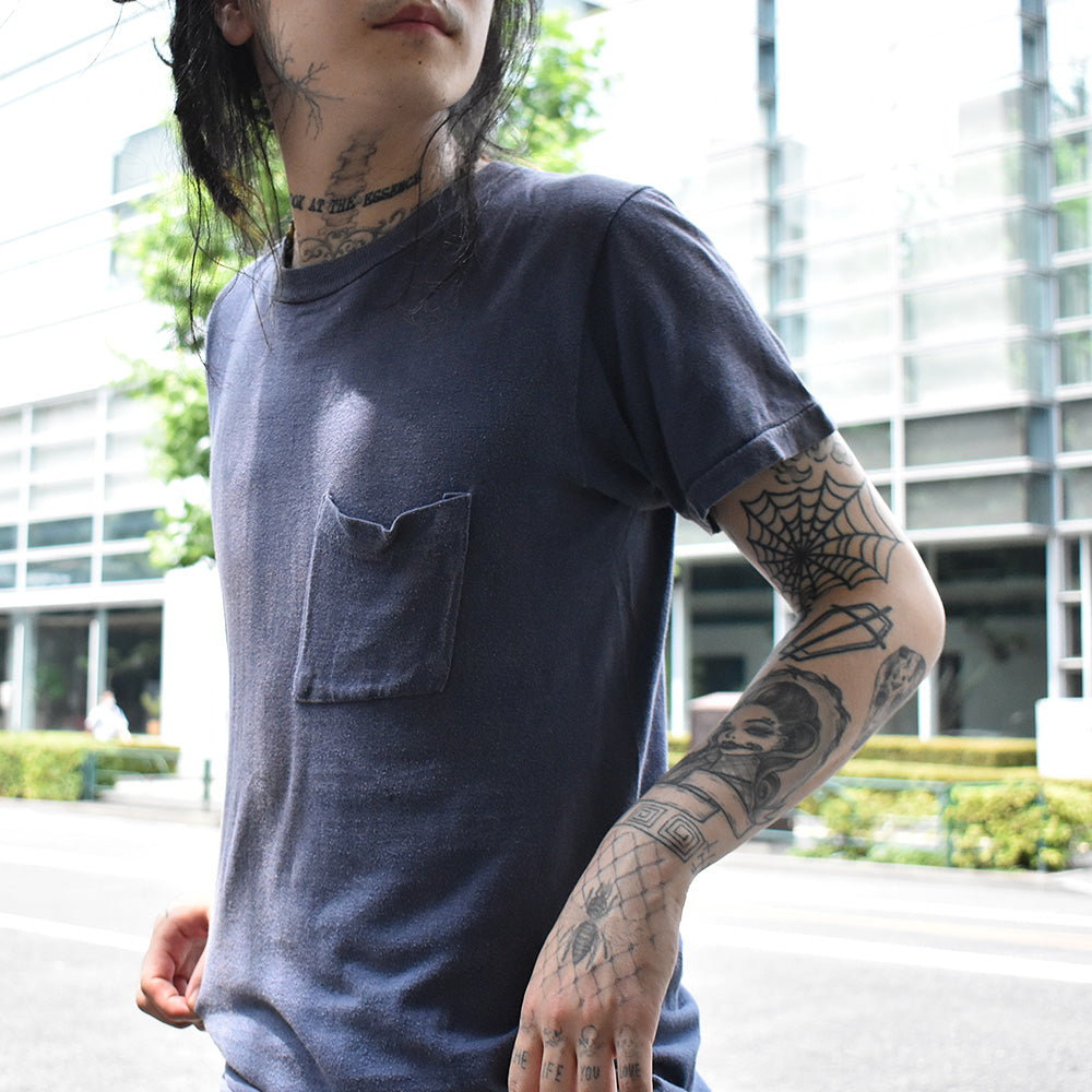 80's　無地　Pocket Tee　220705H