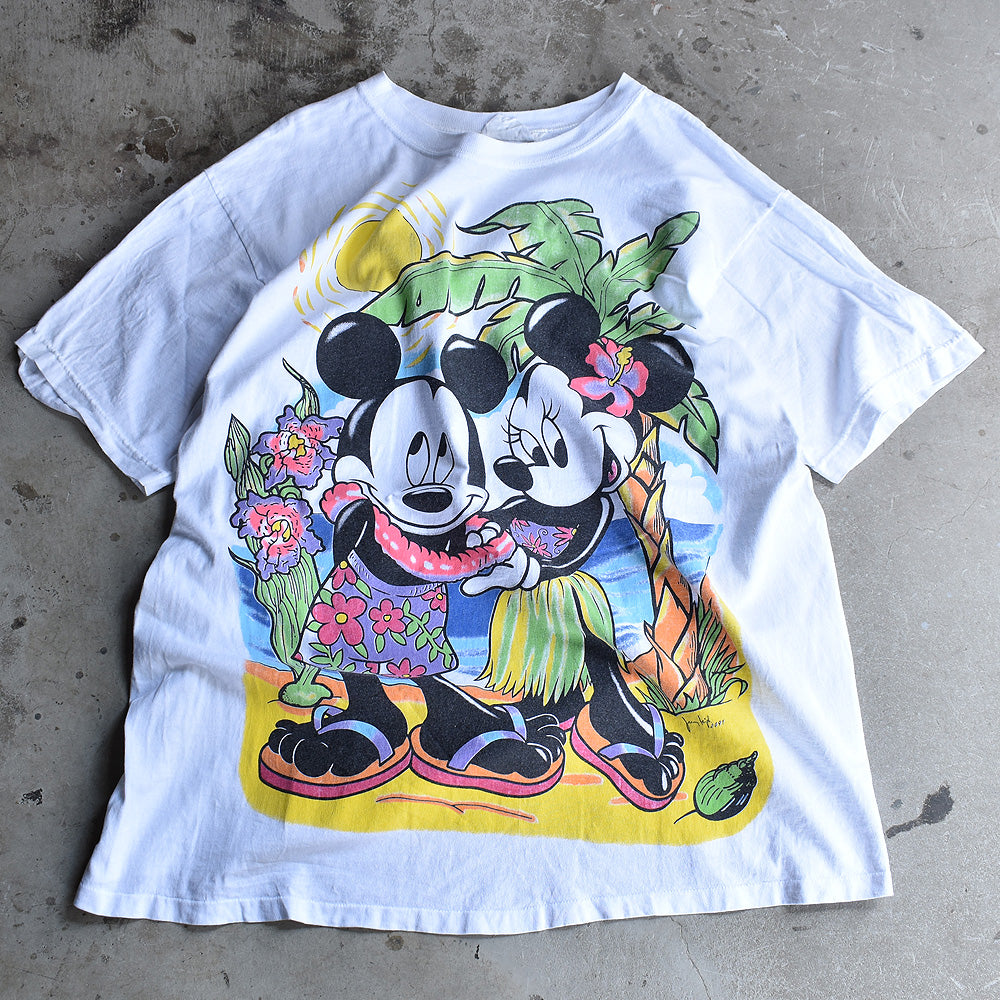 90’s　Disney/ディズニー ”Mickey & Minnie” Tee　220612