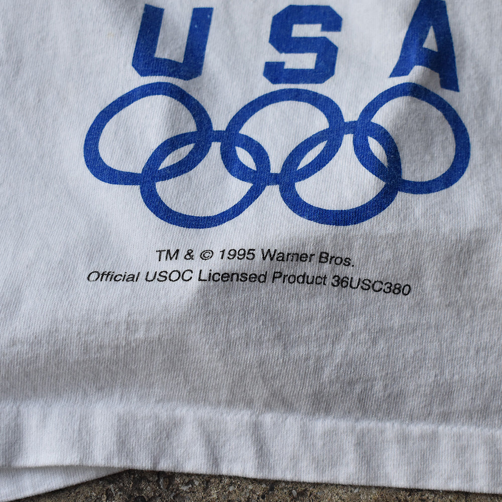 90's　Looney Tunes/ルーニー・テューンズ　"USA  Olympic" AOP Tee　220801H