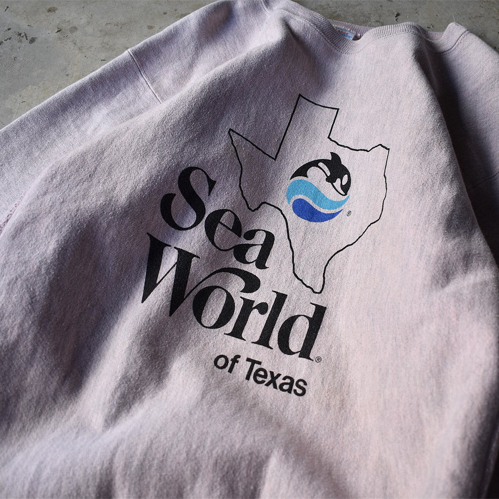 80's　Champion/チャンピオン "Sea World of Texas" 3段プリント RWスウェット　USA製　221022