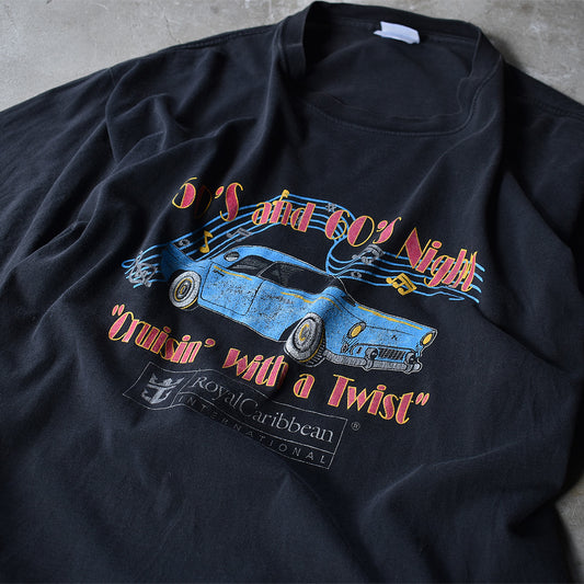 90's Royal Caribbean “50’s and 60's Night “Cruisin' with a Twist”” Tee USA製 220728