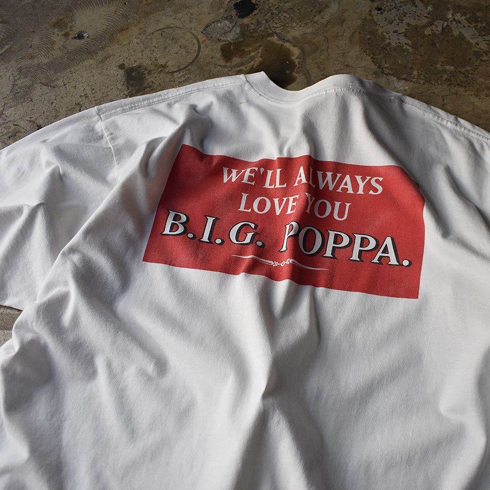 90's　The Notorious B.I.G./ノトーリアス・B.I.G.　"Big Poppa" Rap Tee　230401H