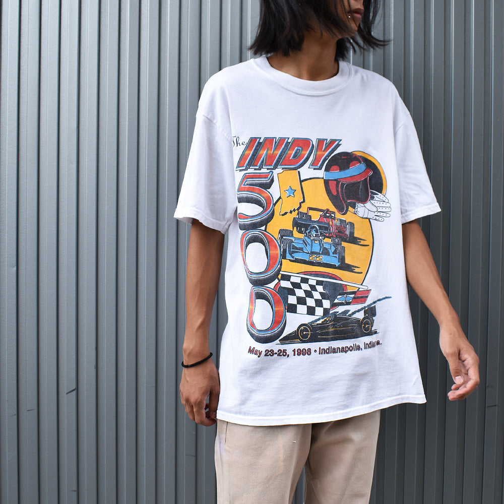 90's　“INDY500” レーシングTee　220820