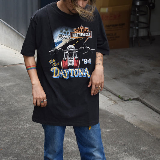 90’s Harley-Davidson “BIKE WEEK DAYTONA '94” 両面プリント Tシャツ USA製 220823H