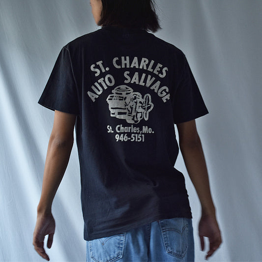 90's “ST.CHARLES AUTO SALVAGE” Pocket Tee USA製 220818