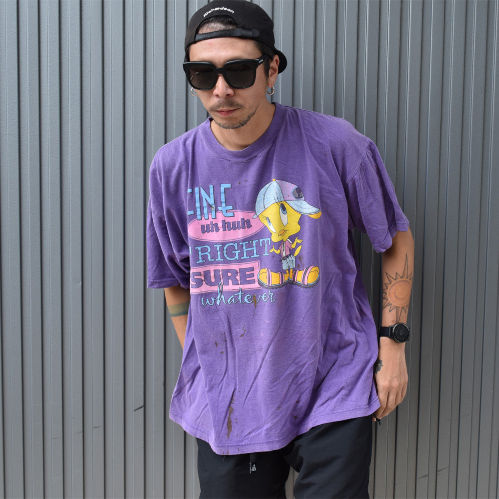 90's　Looney Tunes/ルーニー・テューンズ ”TWEETY” Tee　USA製　220816