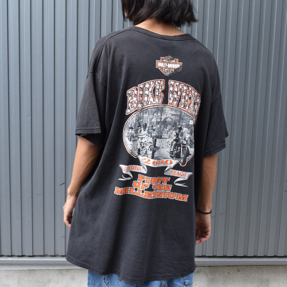 Y2K　Harley Davidson/ハーレー・ダビッドソン logo Tee　USA製　220711H