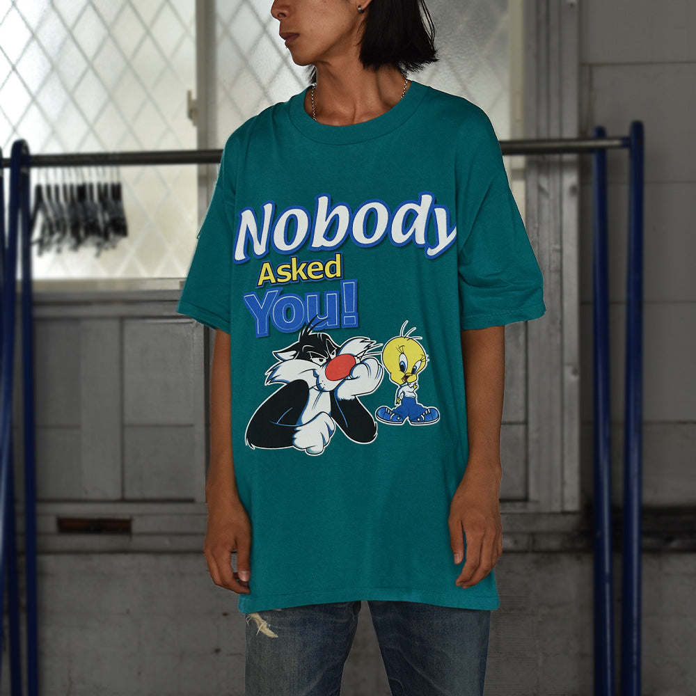 Y2K　 Looney Tunes/ルーニー・テューンズ “Nobody Asked You!” Tee　USA製　220731