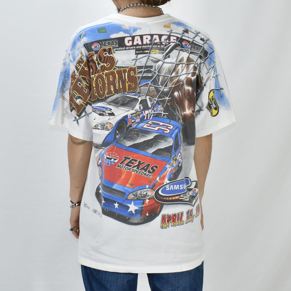 Y2K　CHASE AUTHENTICS “Texas Motor Speedway” レーシング AOP Tシャツ　220505
