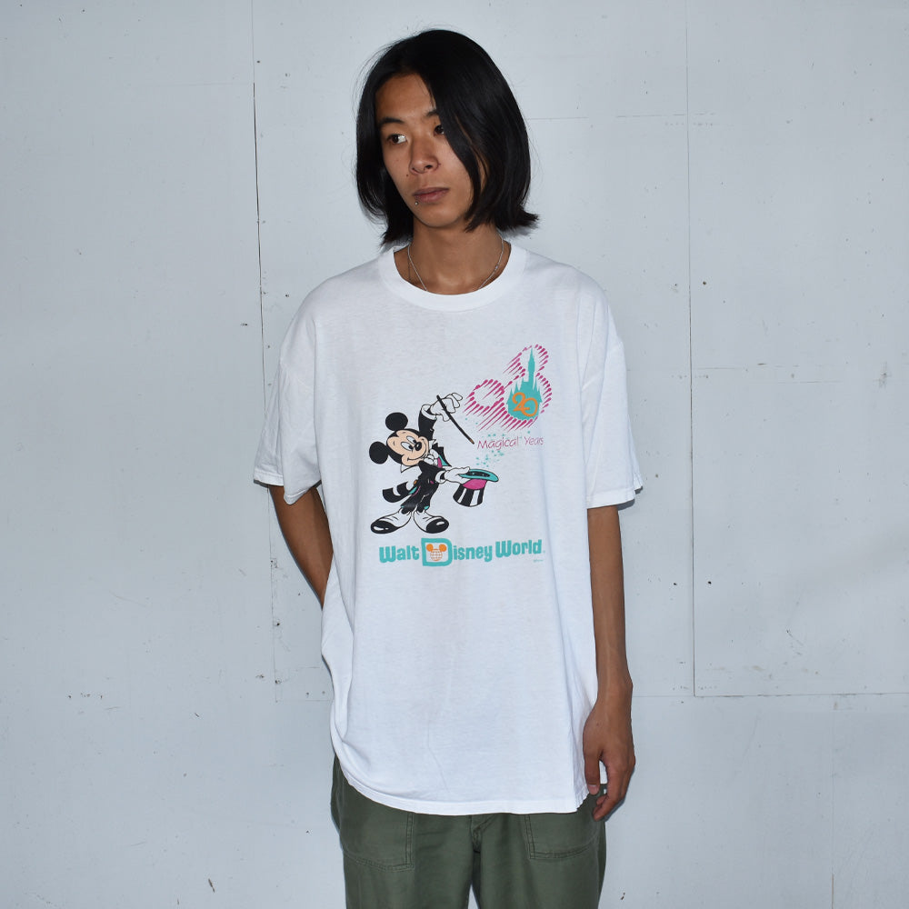 90’s　 Disney/ディズニー ”Walt Disney World 20 Magical Years” Tee　USA製　220526