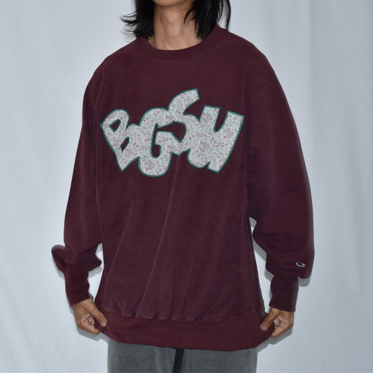 90’s Champion “BGSU” 刺繍ロゴ RWスウェット 221017