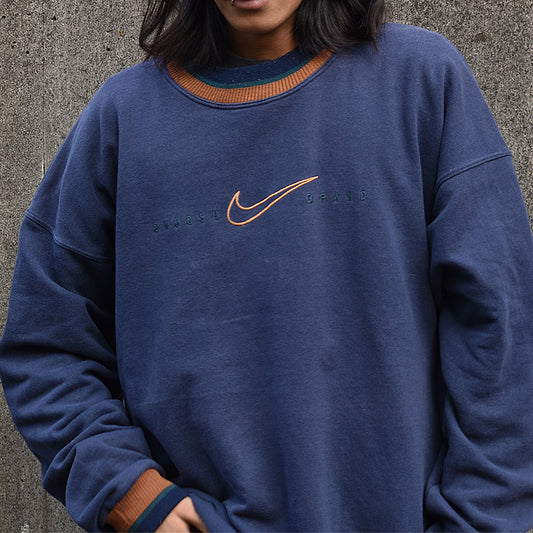 90’s NIKE 配色リブ 刺繍 swoosh スウェット 221204