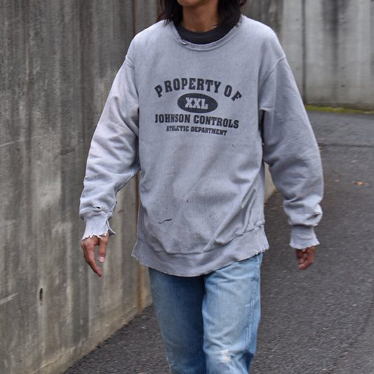 Y2K Champion 雰囲気◎ 4段プリント RWスウェット 221118