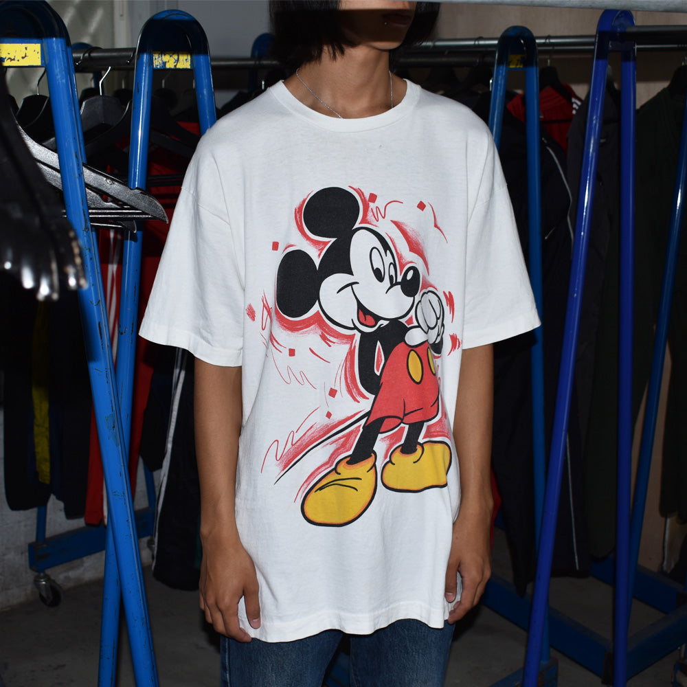 90’s　Disney/ディズニー ”Mickey” Tee　USA製　220531